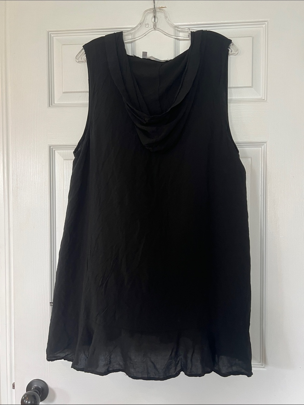 La Vie En Rose Black Sleeveless Button-Up Swim Coverup - Picture 3 of 3